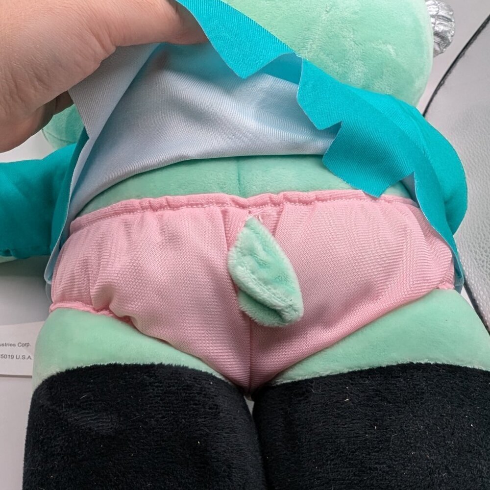 Hello Kitty Frankenstein Door Greeter Plush 18" Green - Picture 5 of 8